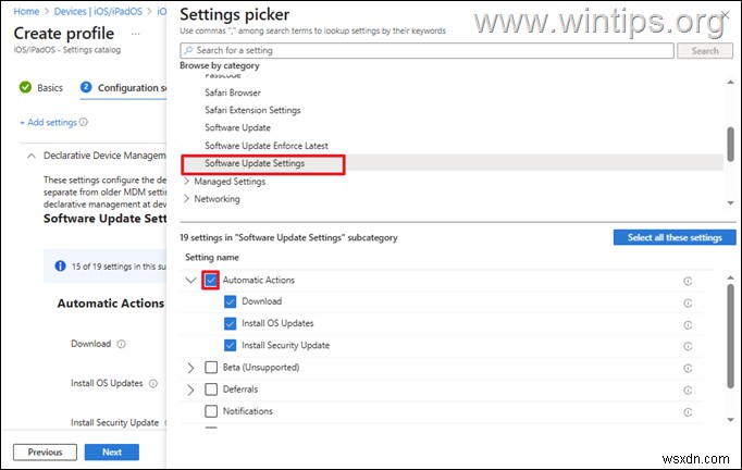 Step-by-Step Guide to Setting Up a DDM Update Policy for iOS Devices in Microsoft Intune