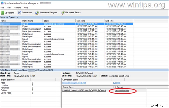 Resolve Azure AD Connect Export Permission Error 8344 – Step‑by‑Step Guide