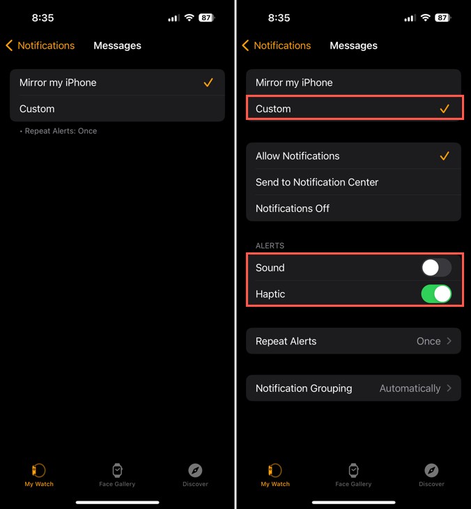 Enable Vibrate‑Only Alerts on Your Apple Watch