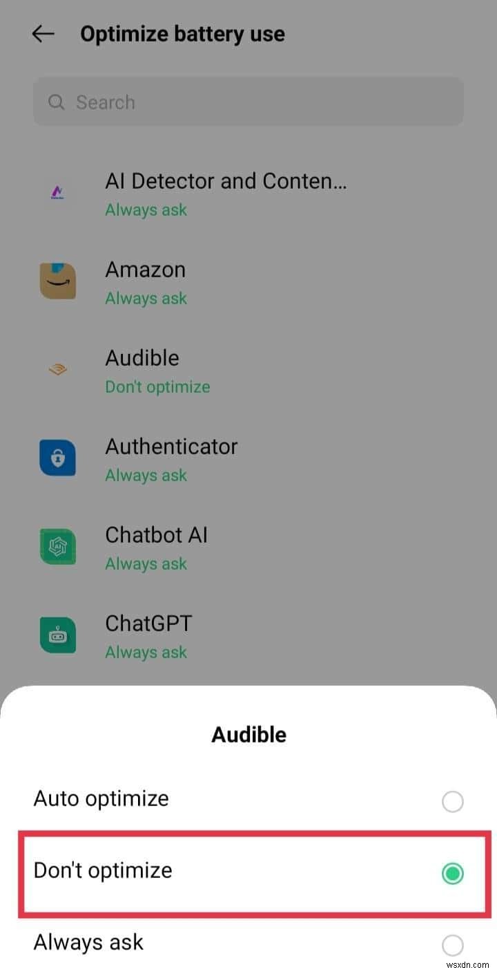 How to Stop Audible from Pausing When Your Android Screen Locks