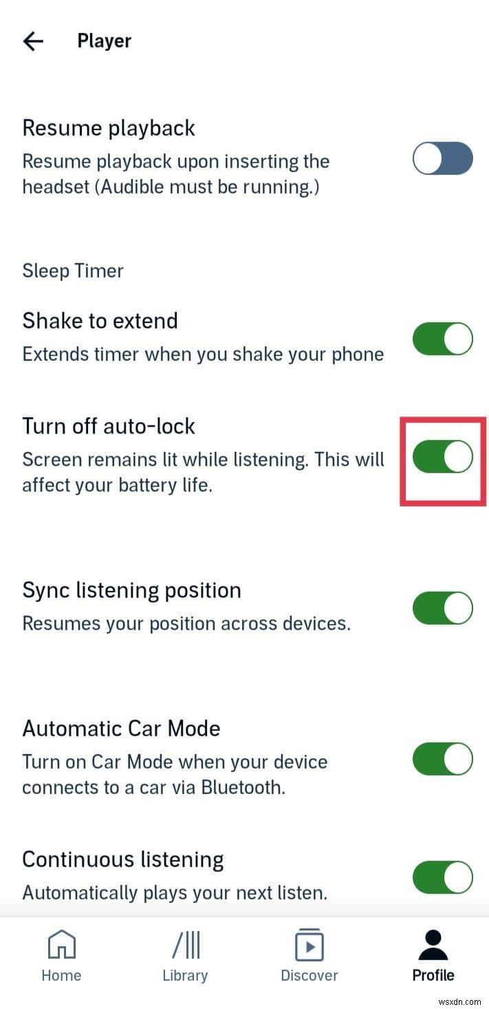 How to Stop Audible from Pausing When Your Android Screen Locks