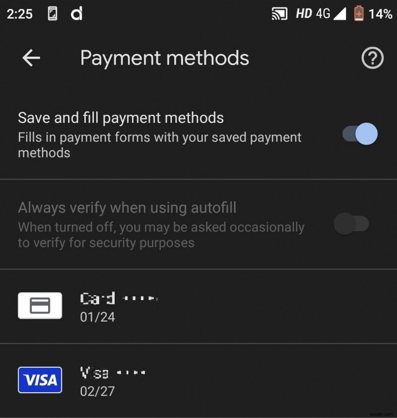 View and Manage Your Saved Credit Cards on Android: A Step-by-Step Guide