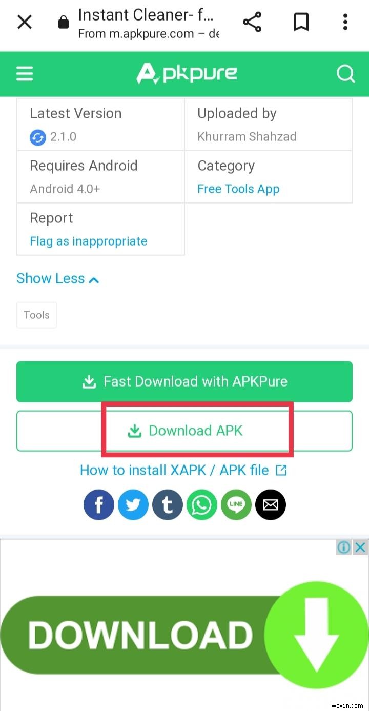Download and Use Instant Cleaner to Optimize Your Instagram Profile