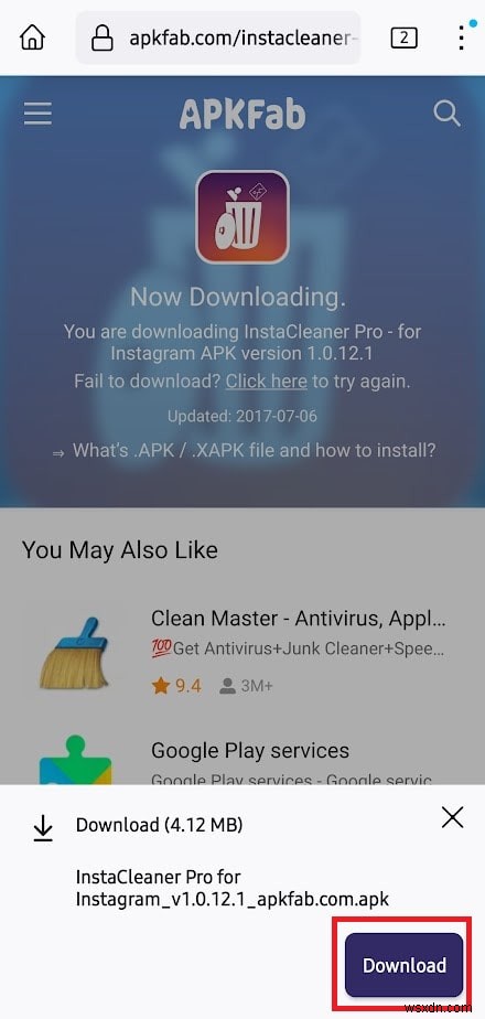 Download and Use Instant Cleaner to Optimize Your Instagram Profile