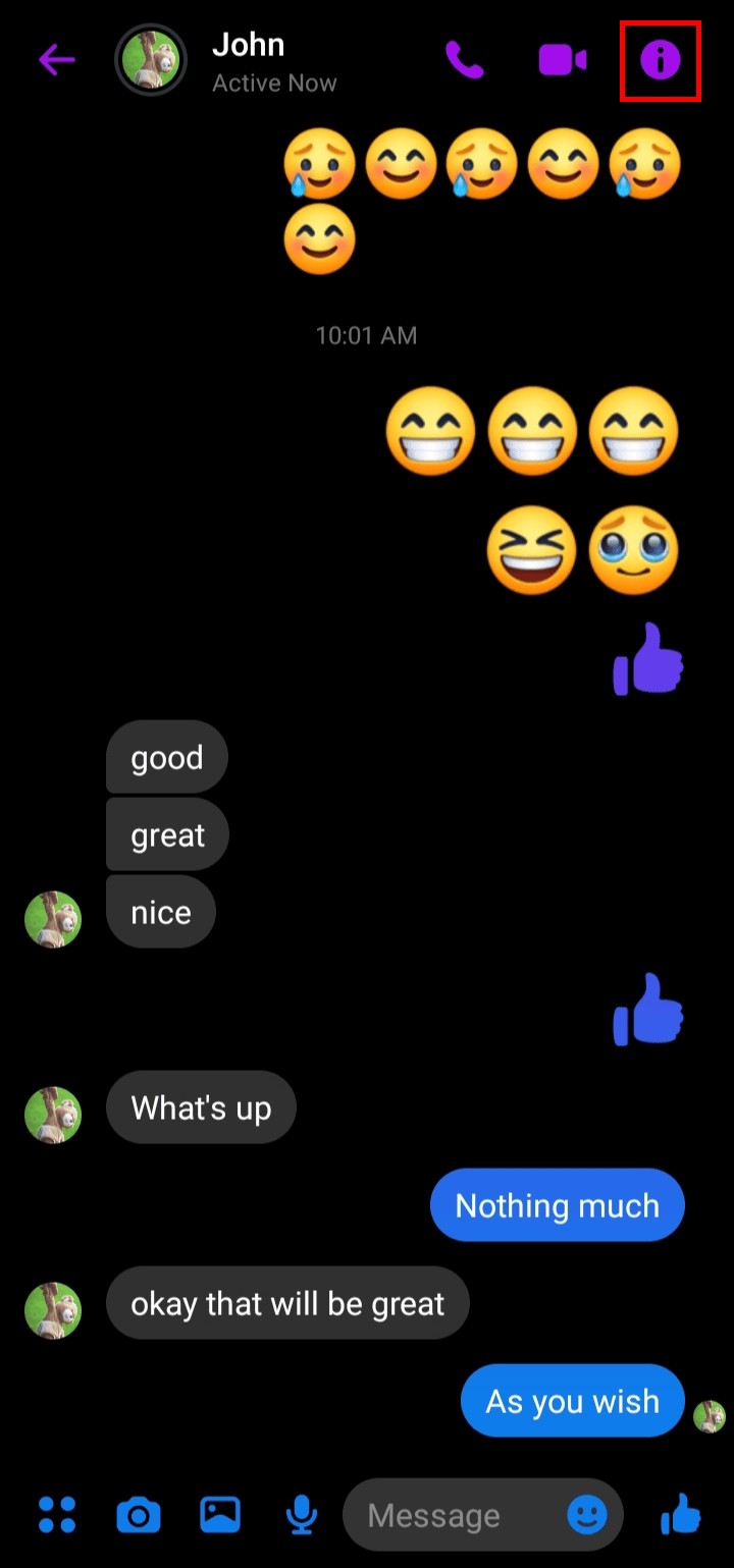 Hide a Messenger Contact Without Blocking Them