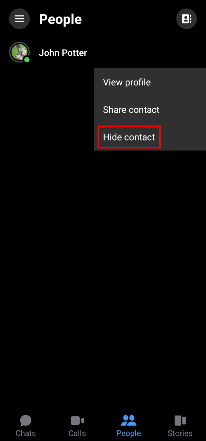 Hide a Messenger Contact Without Blocking Them