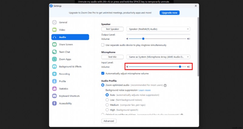 Lower Zoom Audio Volume Without Altering System Settings