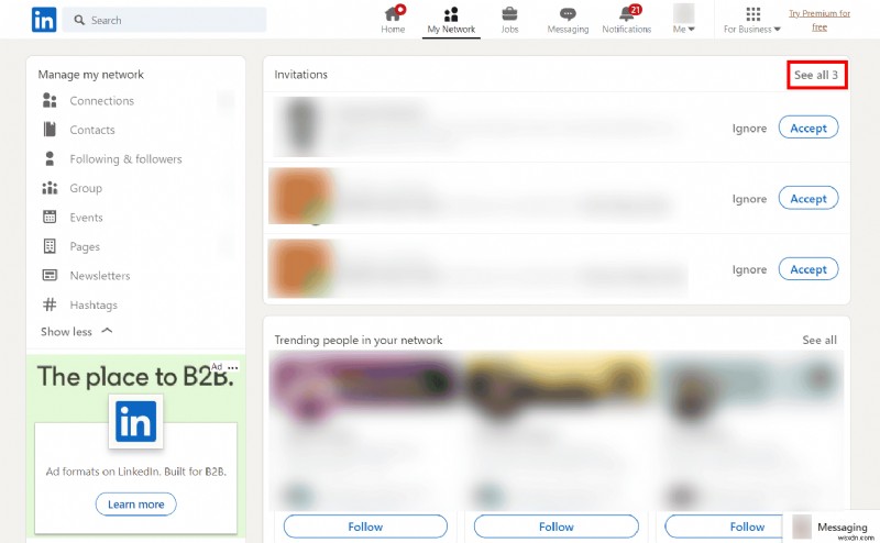 Easily Access Your Pending LinkedIn Invitations