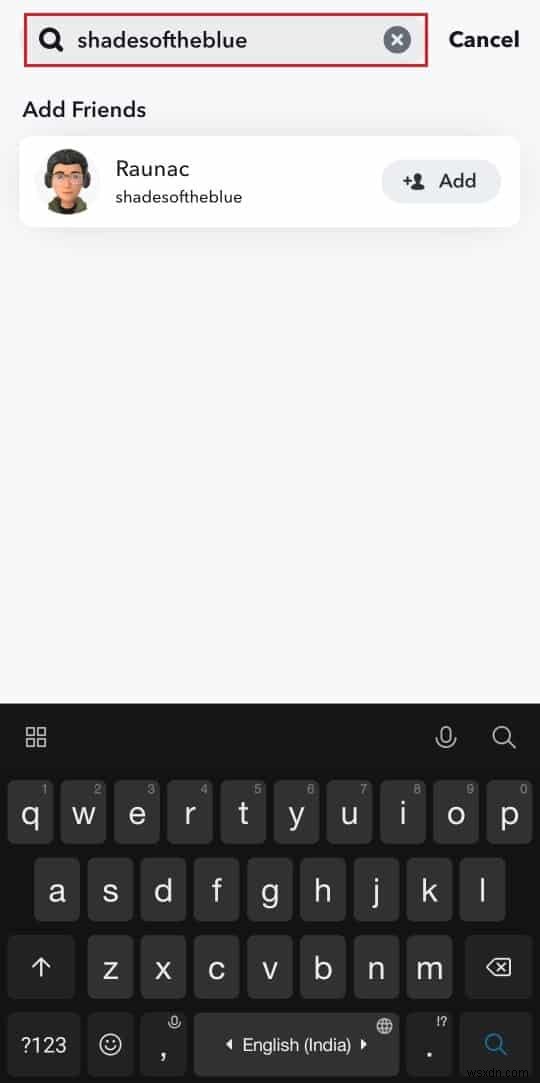 Add a Snapchat Friend Without the  Added by Search  Notification