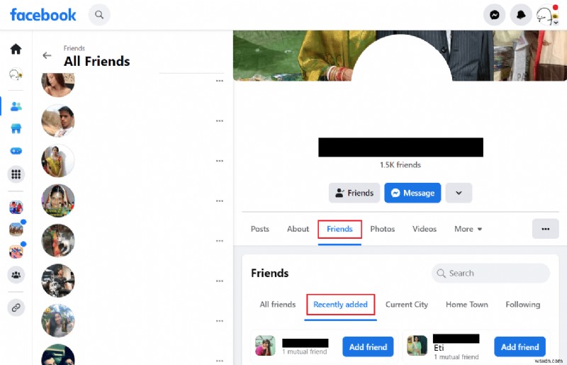 Discover Who Your Facebook Friend Has Added Recently