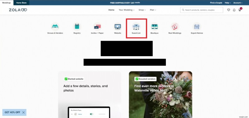 Easily Remove Guests from Your Zola Wedding List