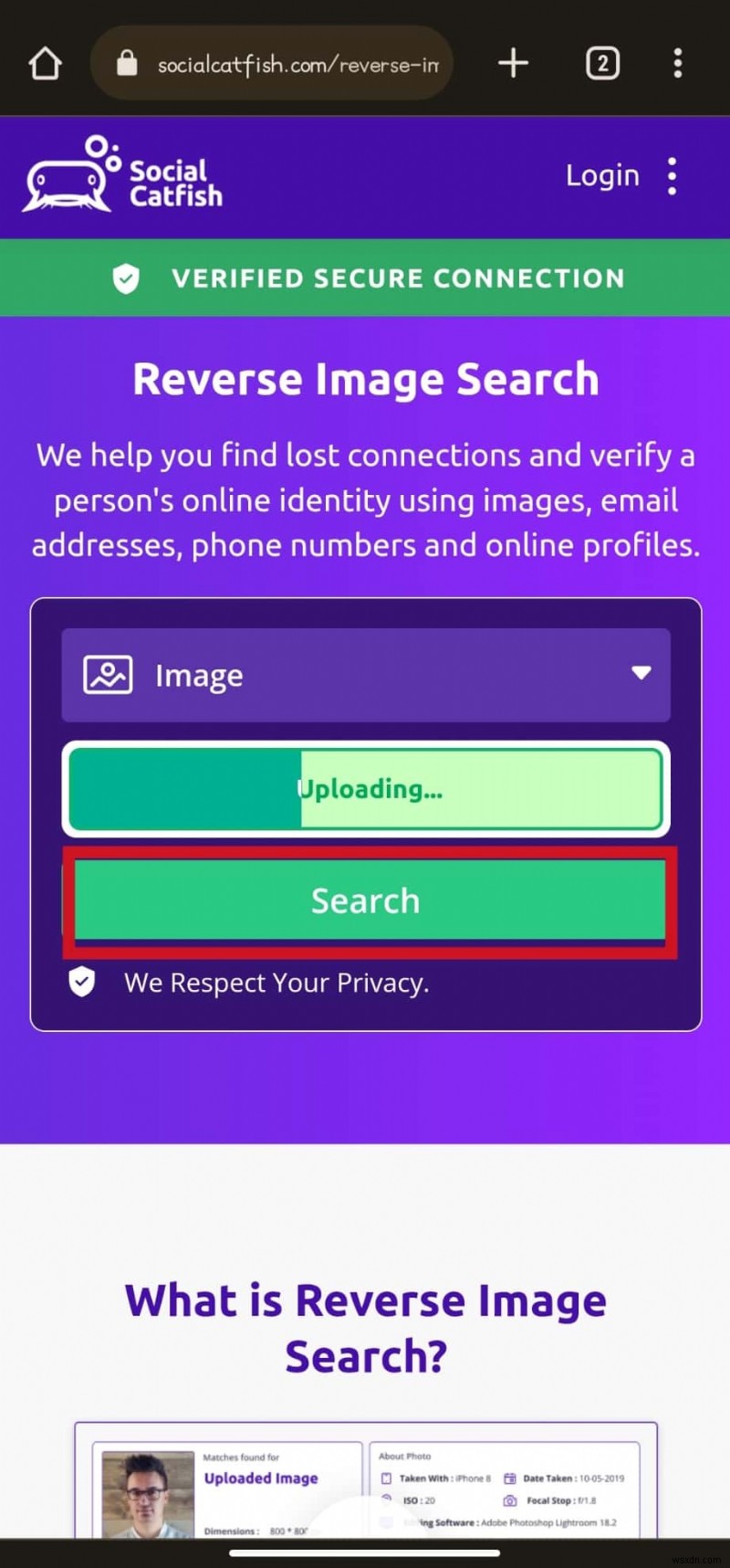 Discover a Person’s Identity Using a Photo on Social Catfish