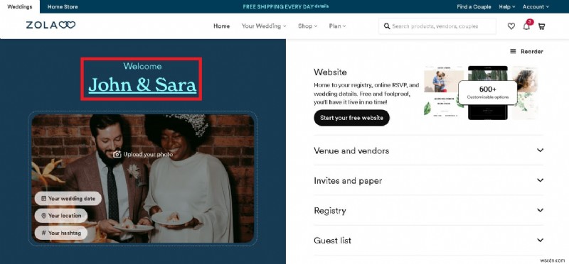 Step‑by‑Step Guide to Editing Your Zola Wedding Website