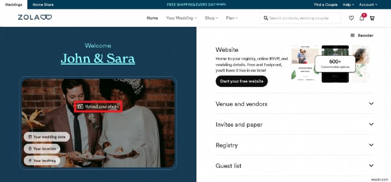 Step‑by‑Step Guide to Editing Your Zola Wedding Website