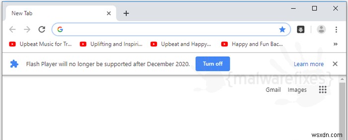 Turn Off the Flash Player No Longer Supported Warning in Google Chrome