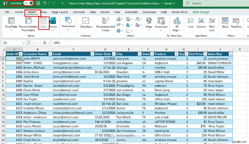 Streamline Excel Data Cleaning with Copilot: 7 Common Issues Fixed in One Click