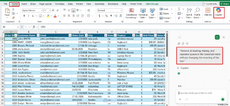 Streamline Excel Data Cleaning with Copilot: 7 Common Issues Fixed in One Click