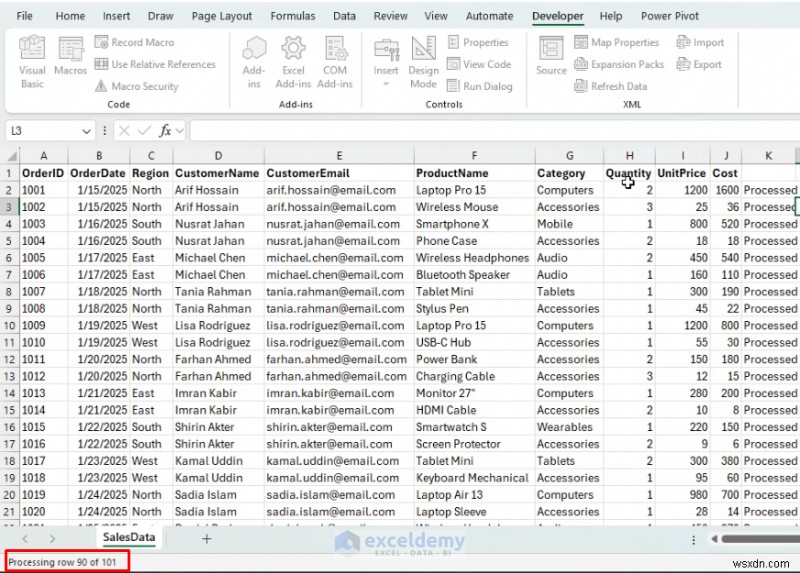 Keep Excel Responsive: Show Live Progress Messages While VBA Runs