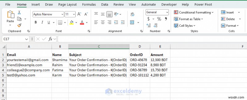 Excel Email Generator: Automate Personalized Outlook Emails Using VBA