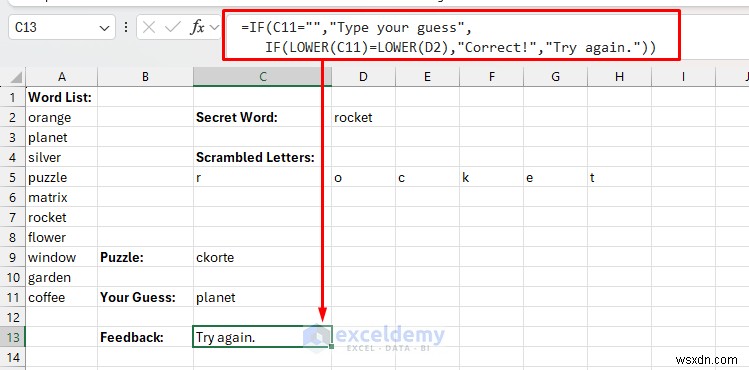 Excel Beyond Spreadsheets: Build Mini Games & Puzzles with Smart Tricks