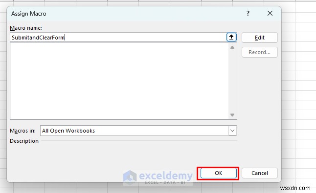 Create a Self-Clearing Excel Form Using VBA and Named Ranges