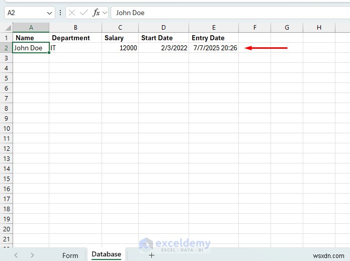 Create a Self-Clearing Excel Form Using VBA and Named Ranges