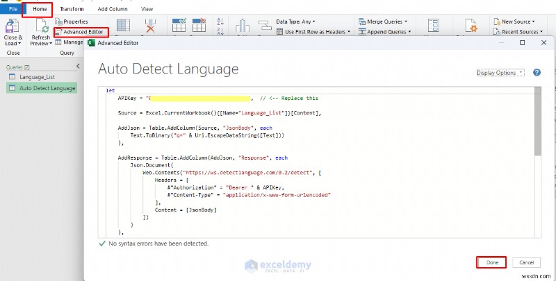 Automatically Detect Language in Excel Cells with Power Query & VBA