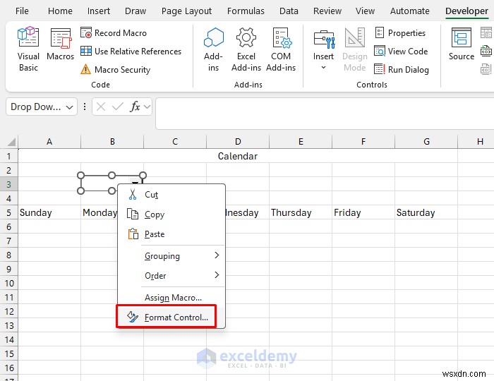 Create a Dynamic Calendar in Excel with Form Controls—Step‑by‑Step Guide