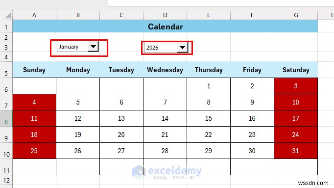 Create a Dynamic Calendar in Excel with Form Controls—Step‑by‑Step Guide