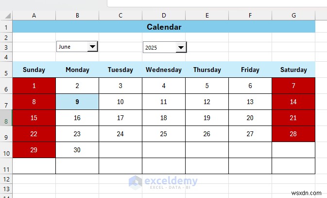 Create a Dynamic Calendar in Excel with Form Controls—Step‑by‑Step Guide