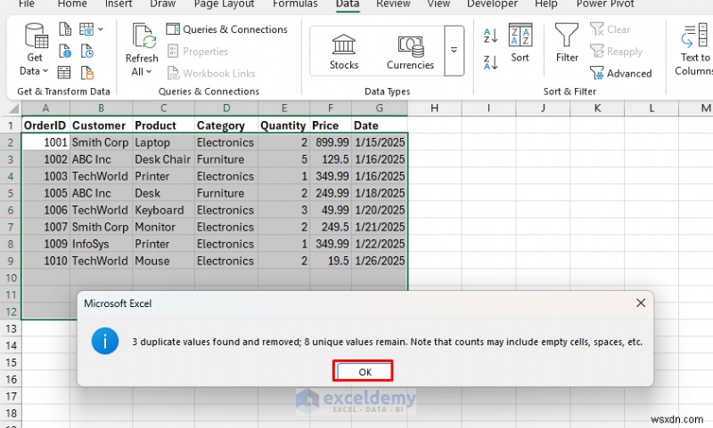 8 Proven Methods to Eliminate Duplicate Data in Excel While Preserving Integrity