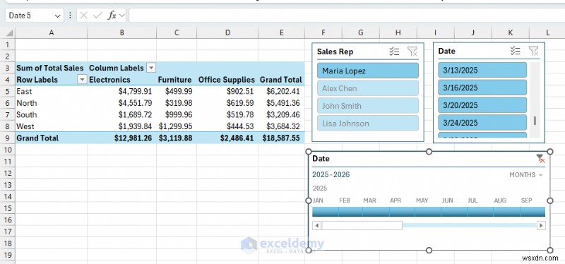 Create Real-Time Interactive Dashboards in Excel Using PivotTables & Slicers