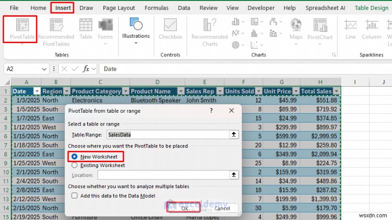 Create Real-Time Interactive Dashboards in Excel Using PivotTables & Slicers