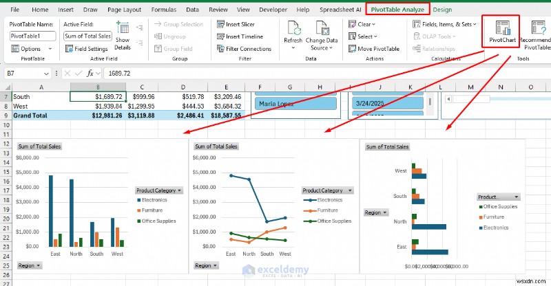 Create Real-Time Interactive Dashboards in Excel Using PivotTables & Slicers