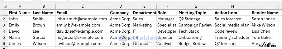 Build a Dynamic Email Generator in Excel Using Templates