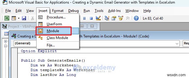 Build a Dynamic Email Generator in Excel Using Templates