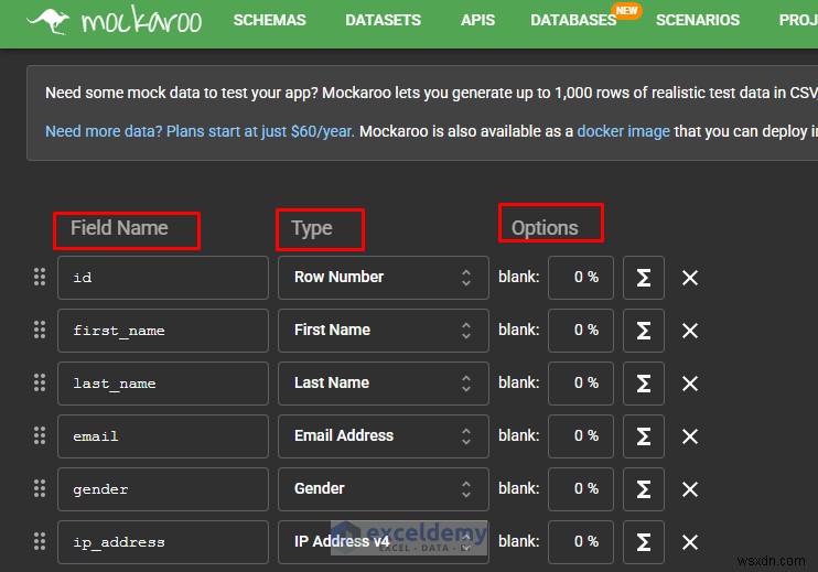 Create Realistic Excel Test Data Quickly with Mockaroo