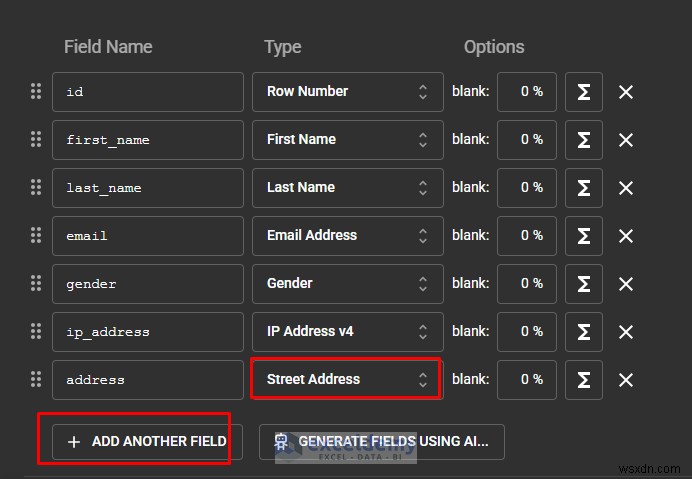 Create Realistic Excel Test Data Quickly with Mockaroo