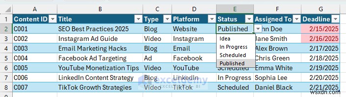 Master Content Management & Scheduling with Excel: Boost Analytics & Efficiency