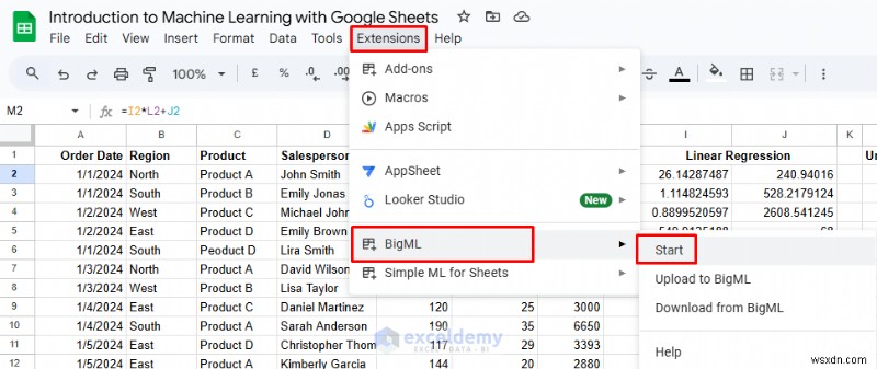 Master Machine Learning Basics Using Google Sheets: A Practical Guide