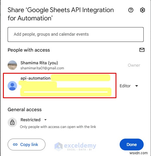 Automate Your Workflows with Google Sheets API Integration
