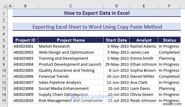 Exporting Excel Data to DOC, PDF, CSV, XML, and vCard Formats Made Easy
