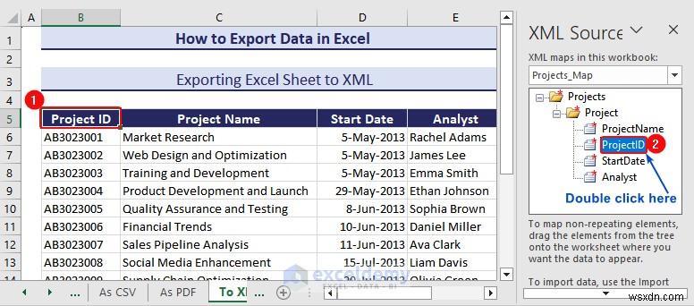 Exporting Excel Data to DOC, PDF, CSV, XML, and vCard Formats Made Easy