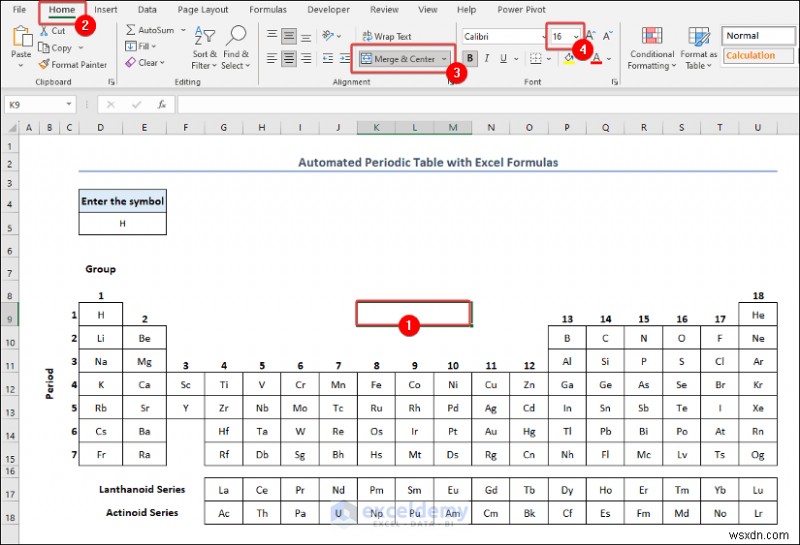 Create a Periodic Table in Excel: Two Simple Methods