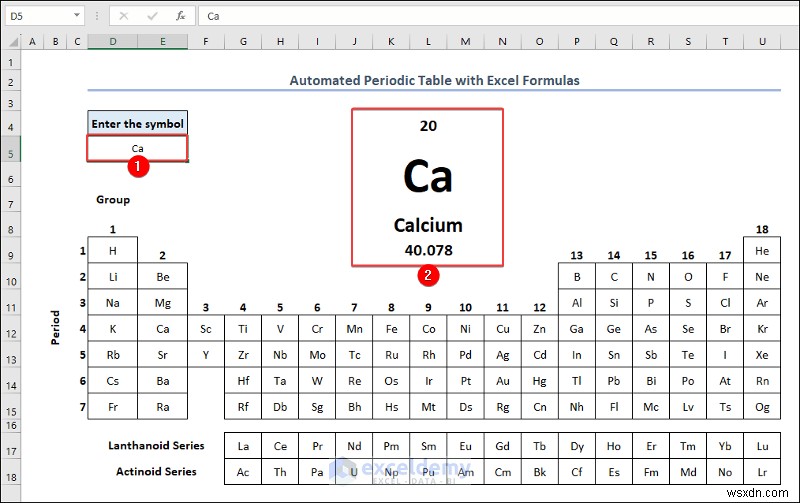 Create a Periodic Table in Excel: Two Simple Methods