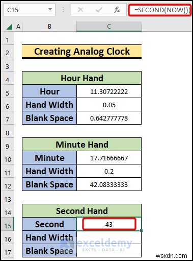 Build a Real-Time Analog Clock in Excel: Step‑by‑Step Guide