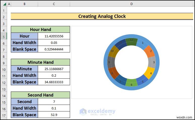 Build a Real-Time Analog Clock in Excel: Step‑by‑Step Guide