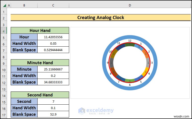 Build a Real-Time Analog Clock in Excel: Step‑by‑Step Guide