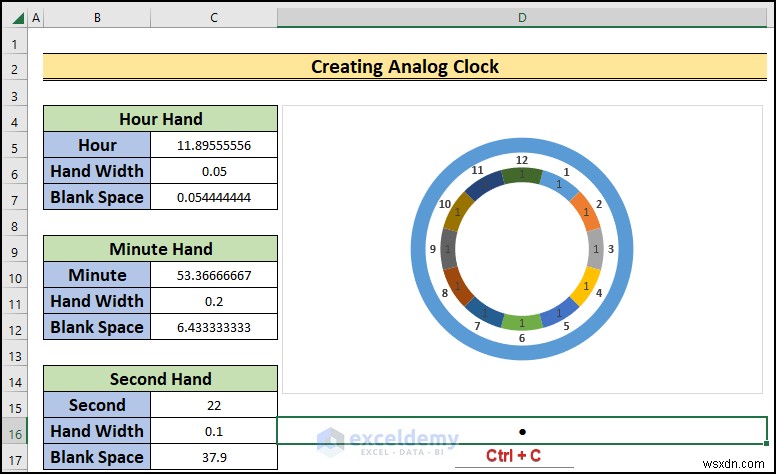 Build a Real-Time Analog Clock in Excel: Step‑by‑Step Guide
