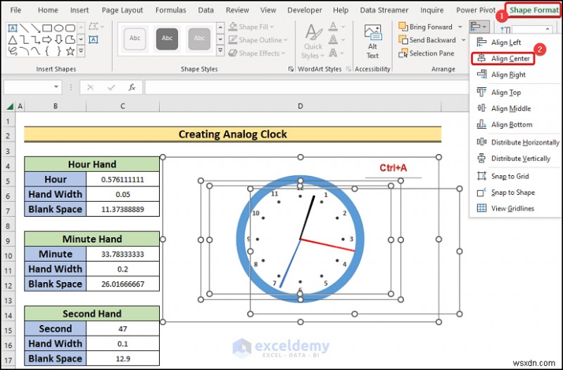 Build a Real-Time Analog Clock in Excel: Step‑by‑Step Guide